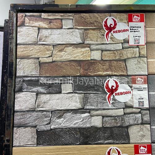 J-Line Schale Granada High Keramik - Handbemalt, Weiß/Aqua, 22 Cm