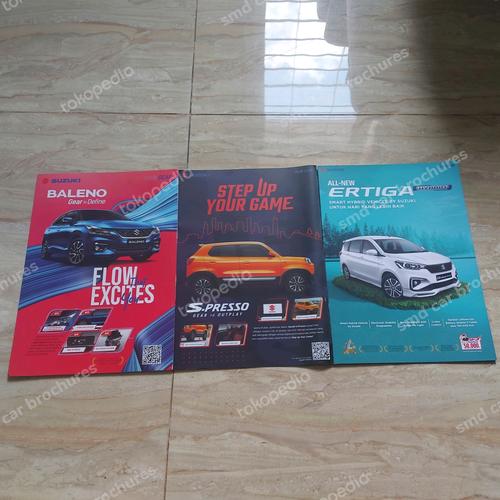 Jual brosur katalog mobil suzuki ertiga baleno spresso 2022 leaflet