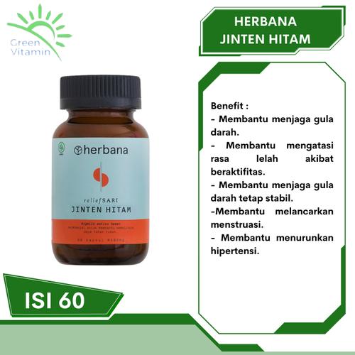 Jual HERBANA Relief Sari Jinten Hitam 60 Kapsul Vitamin Suplemen Daya