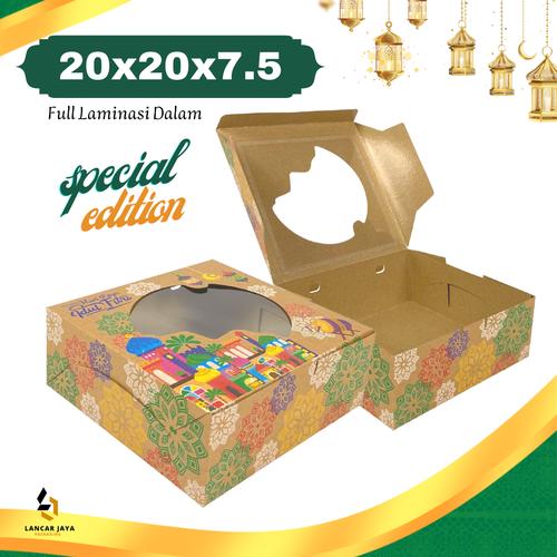 Jual Box Lebaran Idul Fitri Kotak Hampers Toples Kue Roti 20x20x7.5 CM ...