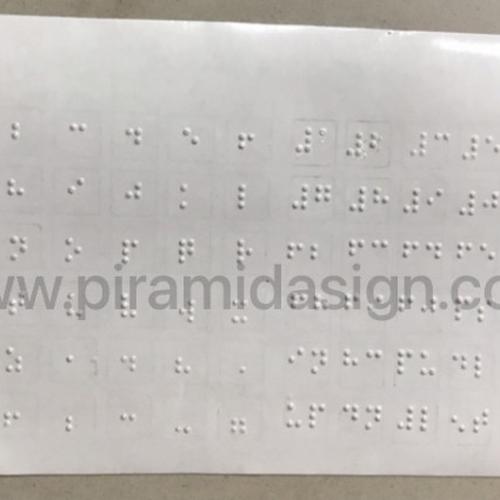 Jual Keyboard Sticker Braille Tuna Netra Low Vision Alat Bantu Difabel ...