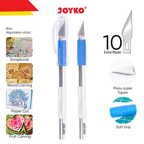 Promo Joyko Craft Cutter Pen Knife Pemotong Kerajinan Silet + REFILL CU