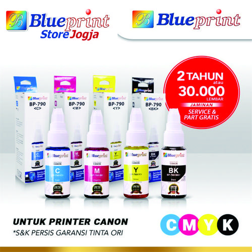 Jual Tinta Canon Blueprint 790 Refill For Printer Canon 70ml 4 Warna