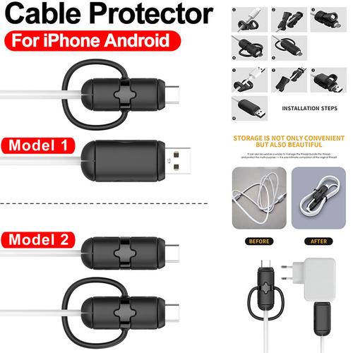 Promo Tough TPU Cable Protector - Android iPhone Pelindung Kabel Case ...