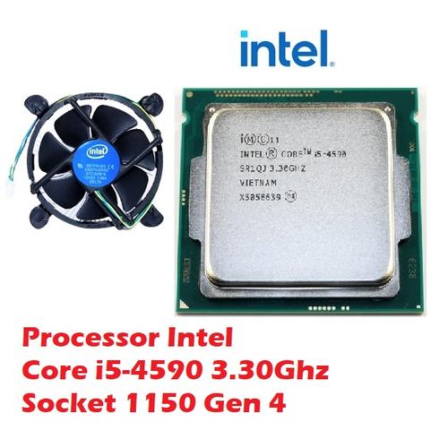 Promo PROSESSOR INTEL CORE i5-4590 HASWELL SOCKET 1150 FAN 1TH  i5-4590 FAN di Toko Zaindo Computer Tokopedia
