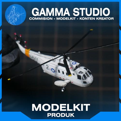 Jual SH3 Sea King Helicopter Model Kit Skala 1/350 Trumpeter Finish