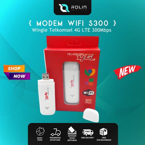 Jual Modem WIFI Wingle S300 Telkomsel 4G LTE 300Mbps dan Kartu