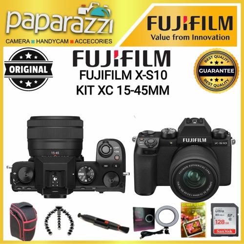 Jual FUJIFILM XS10 KIT XC 1545MM/ FUJIFILM XS10 Body Only /FUJIFILM XS10 KIT XF 1855MM