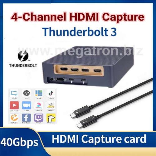 Jual 4 x HDMI Video Capture (Thunderbolt 3) Support Daisy chain
