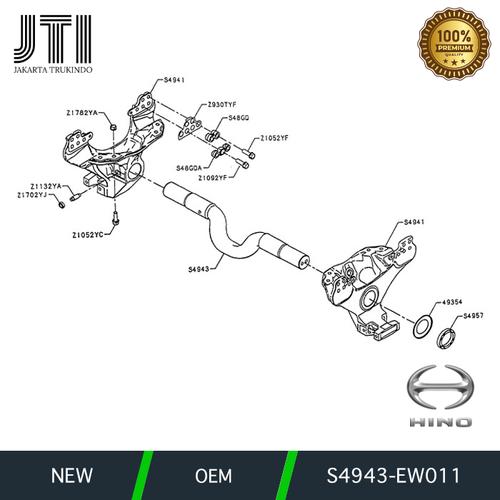 Jual TRUNNION ASSY TRUNION MEJA BUGI HINO 500 FM 260 JD Jakarta Barat