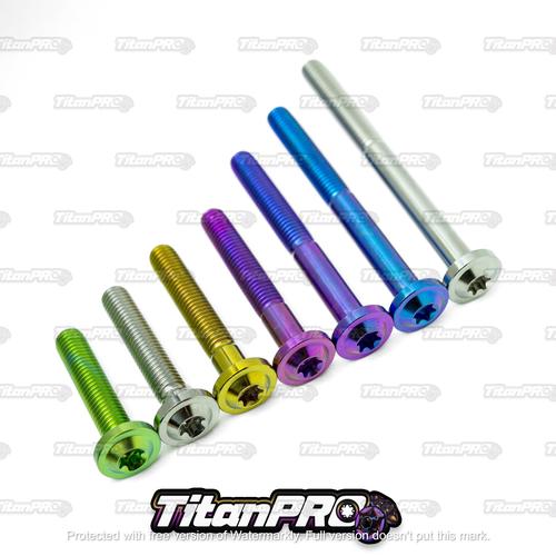 Vite Conica In Titanio M8 X 50 Mm – Grado 5, Nera, Filetto Fine Per Ammortizzatore - 5