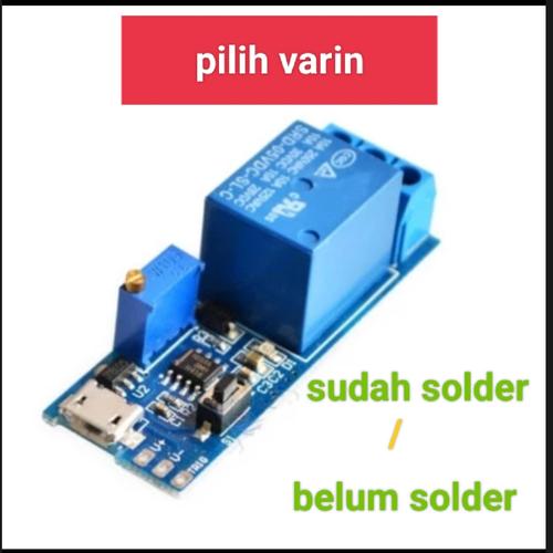 Jual Relay Micro usb TDR timer delay relay off ne555 trigger switch 5v