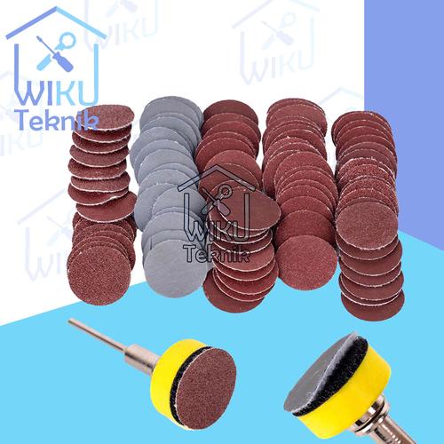 Jual WiKu Mata Amplas Bor Tuner Grinder Velcro 1" Mini Sanding Disc