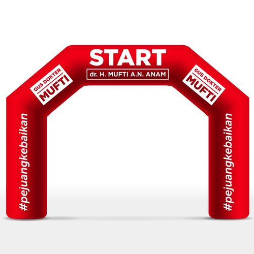 Jual Balon Gate Start Finish Ukuran 4x8 Bahan 440gsm fullset Blower ...