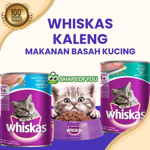 Promo Whiskas Kaleng 400gr Makanan Kucing Basah Wiskas Wet Food Can Junior Adult OceanFish