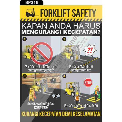 Jual Sp316 Poster K3 Safety A2 Blok Forklift Safety Jaga Jarak Aman Jual Sp316 Poster K3 Safety A2 Blok Forklift Safety Jaga Jarak Aman