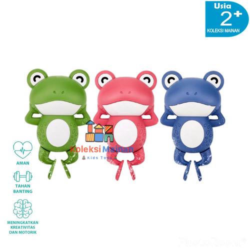Promo Mainan mandi anak bayi cute animal frog hewan katak berenang - Main Image