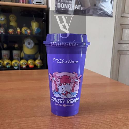 Botol Chatime Jual Chatime X BT21 Reusable Cup Mang RJ Koya Chimmy Tata Cooky Botol ...