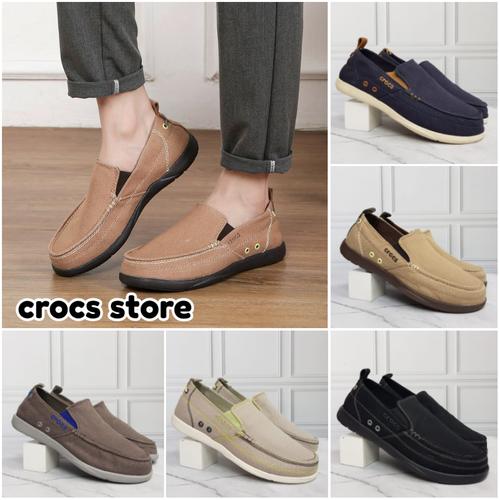 Jual CROCS SEPATU CROCS SEPATU CROCS PRIA WALU MEN CANVAS SLIP