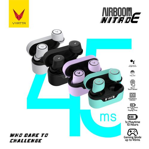Promo VYATTA Airboom Nitro E TWS Bluetooth Headset / Earphone , Gaming ...