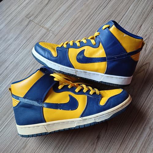 NIKE DUNK HIGH LE Michigan 1999 27cm US9（Jual Nike Dunk High LE 