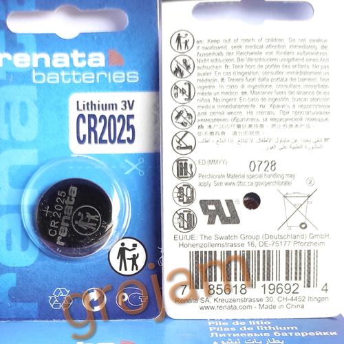 Jual Baterai Renata CR2025 Renata 2025 Renata 2032 Renata 2016 Original ...