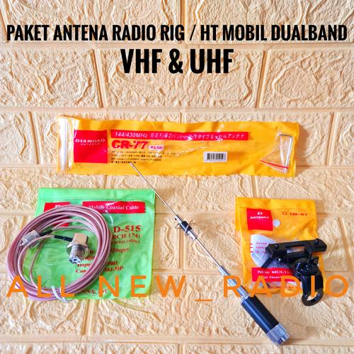 Jual ANTENA MOBIL CR77 PLUS PAKET ANTENNA RIG MOBIL DUALBAND VHF UHF CR ...