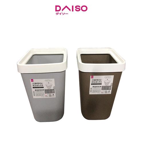 Jual Daiso Trash Can with Hidden Liner Abuabu Jakarta Selatan