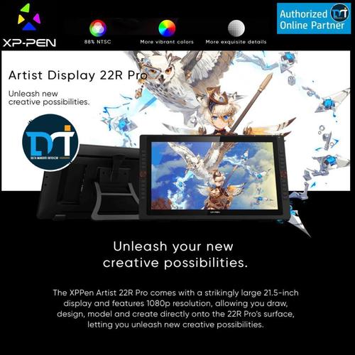 Jual XPPen Artist 22R Pro Large Professional Drawing Tablet Monitor