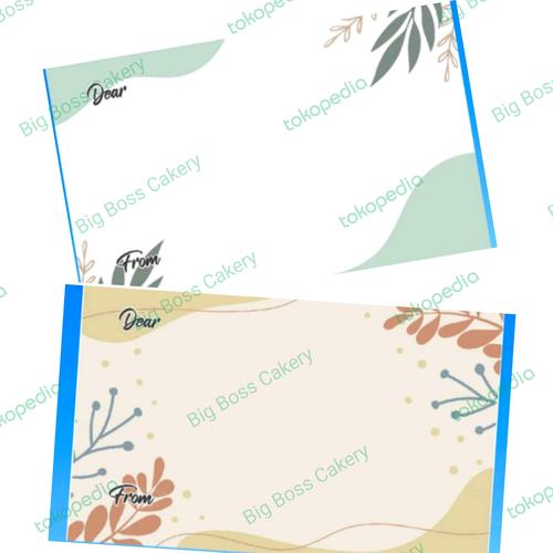 Jual Tambahan label dan kartu ucapan hari raya hadiah/bingkisan/hampers