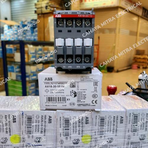 Jual Contactor / Kontaktor ABB AX18-30-10-80 220V Original - Jakarta ...
