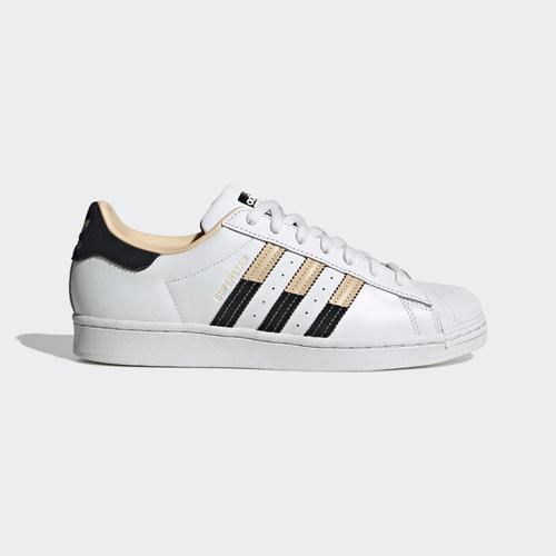 Jual Adidas Superstar White Black Gold Original Authentic Kota