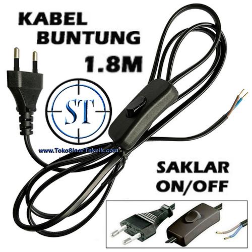 Jual Kabel Power On Off / Kabel Lampu 1.8meter / Kabel Buntung With ...
