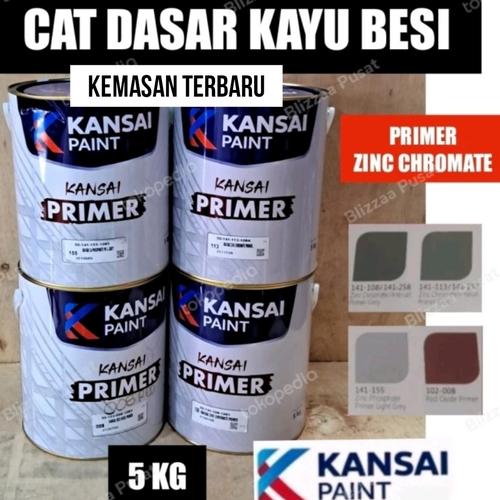 Jual Kansai Zinc Chromate 5kg Red Oxide 008 Cat Dasar Kayu Besi 5kg