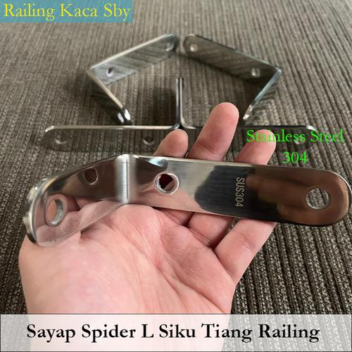 Jual SAYAP SIKU L TIANG RAILING STAINLESS STEEL 304 - Kota Surabaya ...