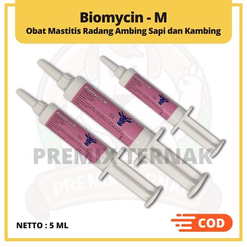 Jual BIOMYCIN M 5 ml Obat Mastitis untuk Sapi dan Kambing Kab