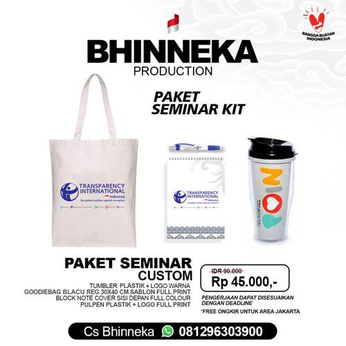 Jual Paket Seminar Kit, Merchandise, Souvenir, Lengkap Custom Jakarta