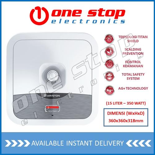 Promo ARISTON AN2 15 R / AN2 15R / Andris2 R Water Heater 15 Liter 350 Watt  Cicil 0% 3x - Jakarta Utara - Onestop Electronics | Tokopedia