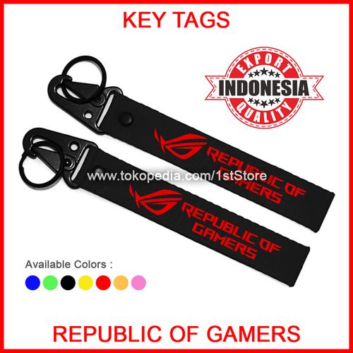 Promo Gantungan Kunci Republic Of Gamers Keychain Logo Asus ROG Lanyard ...
