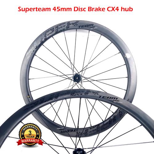 Jual Superteam Carbon Clincher Wheelset Road Bike Disc Brake Thru Axle