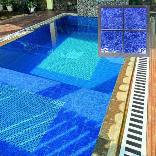 Jual Keramik Kolam Renang Warna Biru Murah - Rectura 60P244 Supreme