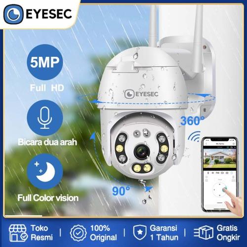 Promo EYESEC CCTV Wifi Outdoor 5MP PTZ IP Camera CCTV WiFi Waterproof ...