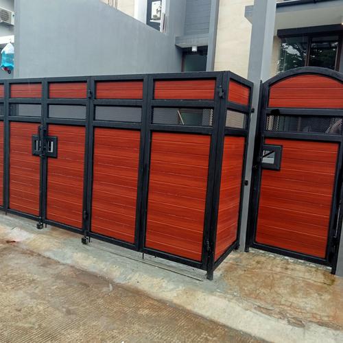 Jual pintu pagar besi minimalis - Kab. Bogor - bengkel las ajumjaya