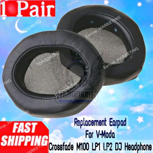 Cuscinetti Cuffie Ricambio Per V-MODA - 2 Pezzi Similpelle Rossa/Nera, Autoadesivi