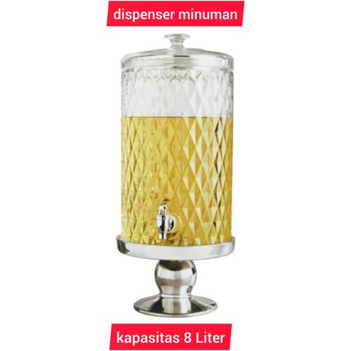 Jual dispenser kaca bening mewah elegan tempat minum minuman water