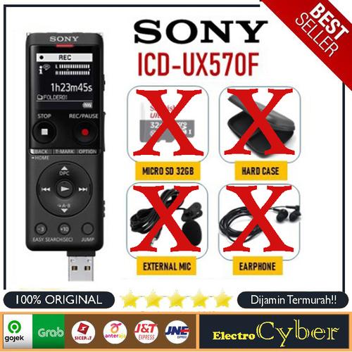 Promo Sony Voice Recorder ICD UX570F / UX 570 F / UX 570F Black