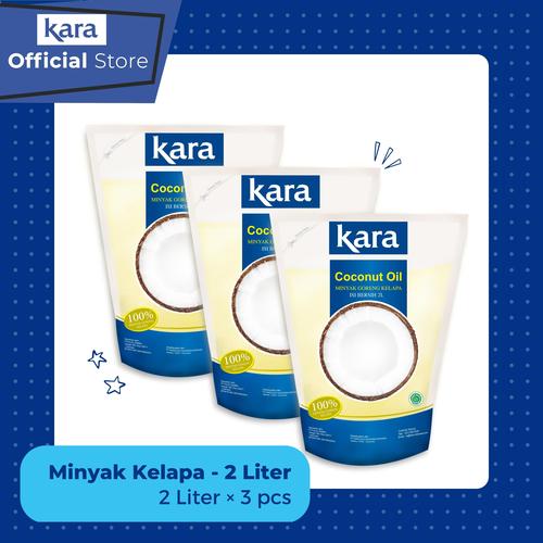 Promo KARA Minyak Goreng Kelapa (Coconut Cooking Oil) 2L 3pcs Kota