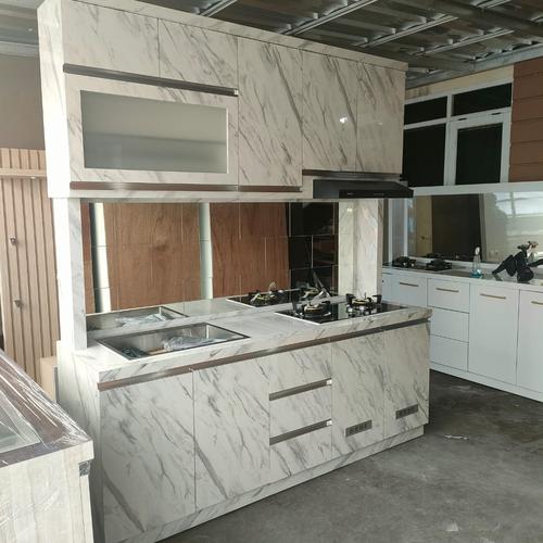 Jual kitchen set / lemari dapur wastafel kompor cooker hood dan rak ...