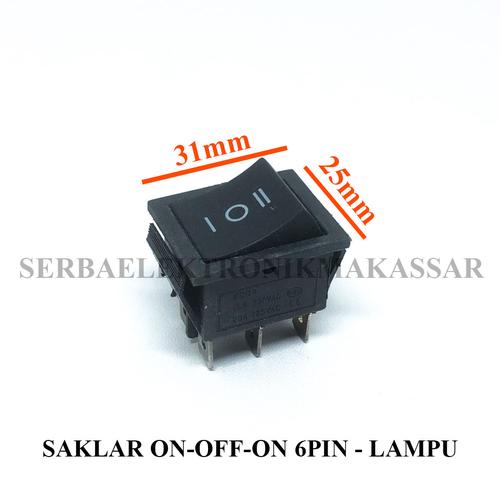 Jual Saklar On Off On Besar 6 Pin Segi Hitam Spring - Kota Makassar ...
