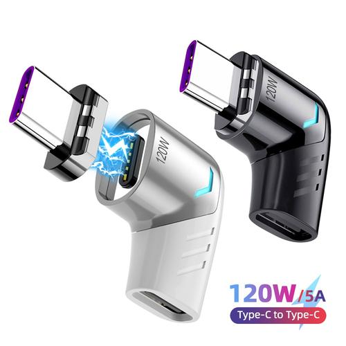 Promo Connector PD 120W USB Type C To USB C 90 Degree Adapter Plug Jakarta